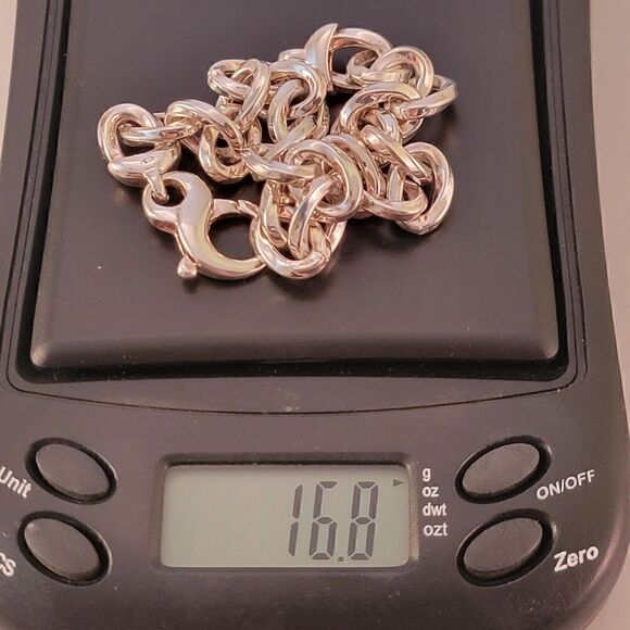 Sterling Italy Contemporary Twisted Oval Link Bracelet - Picture 10 of 10